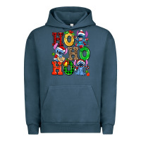 Pigment Midnight Navy ho ho ho stitch Urban Hoodie - AdoDesignShop