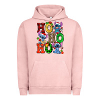Pigment Salmon ho ho ho stitch Urban Hoodie - AdoDesignShop