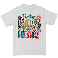 Dove Grey feeding kids is a work of heart Premium Tee - Artiststas