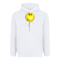 White Balloon smile Heavyweight Hoodie - Artiststas