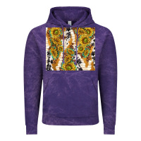 Cloud Purple sunflowers with patterns Vintage Hoodie - TumblerDesignByShophia