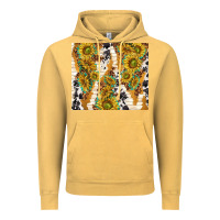 Vintage Mustard sunflowers with patterns Vintage Hoodie - TumblerDesignByShophia
