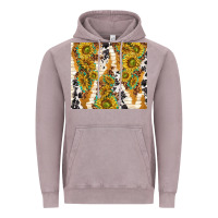 Vintage Zinc sunflowers with patterns Vintage Hoodie - TumblerDesignByShophia