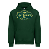 Forest Green Hot Springs National Park Arkansas Nature Bear Hike Outdoors Urban Hoodie - lanVoArt