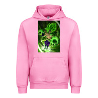 Fuchsia Pink legendary broly supersaiyajin poster travel Urban Hoodie - lanVoArt
