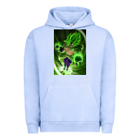 Pigment Grape Ice legendary broly supersaiyajin poster travel Urban Hoodie - lanVoArt