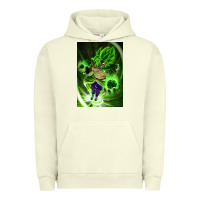 Pigment Pistachio legendary broly supersaiyajin poster travel Urban Hoodie - lanVoArt