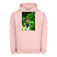 Pigment Salmon legendary broly supersaiyajin poster travel Urban Hoodie - lanVoArt