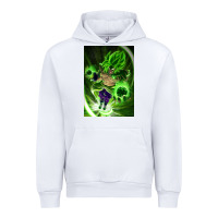 White legendary broly supersaiyajin poster travel Urban Hoodie - lanVoArt