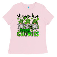 Shamrockin' With My Gnomies St Patrick's Day Ladies Tee | Teevron