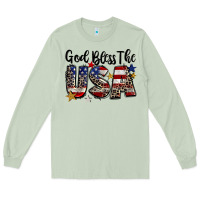 Matcha god bless the usa Long Sleeve Tee - CowGirlArtShop