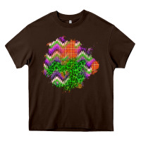Chocolate Brown halloween patch Heavy Core Tee - BundleAndBundleShop