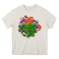 Cream halloween patch Heavy Core Tee - BundleAndBundleShop