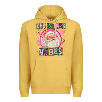 Antique Gold Pink Christmas Vibes Santa Premium Hoodie - FaDigitalArtStudio