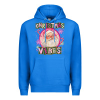 True Royal Pink Christmas Vibes Santa Premium Hoodie - FaDigitalArtStudio
