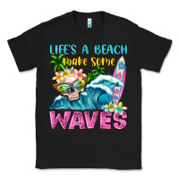 Black Life's a beach make some waves Classic Tee - NancyCooperArtShop