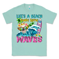 Seafoam Life's a beach make some waves Classic Tee - NancyCooperArtShop