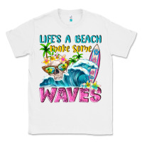 White Life's a beach make some waves Classic Tee - NancyCooperArtShop