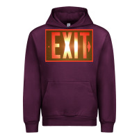 Exit Sign   Hippie Urban Hoodie | Teevron