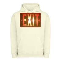 Pigment Pistachio exit sign   hippie Urban Hoodie - lanVoArt