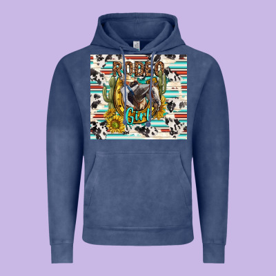 Rodeo Girl Vintage Hoodie Designed By Tumblerdesignbyshophia