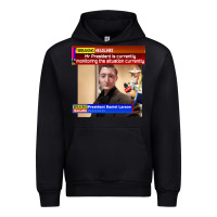 Black daniel larson monitoring the situation   vintage Urban Hoodie - lanVoArt