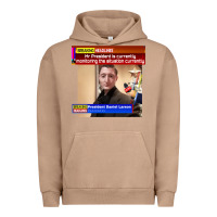 Pigment Burro daniel larson monitoring the situation   vintage Urban Hoodie - lanVoArt