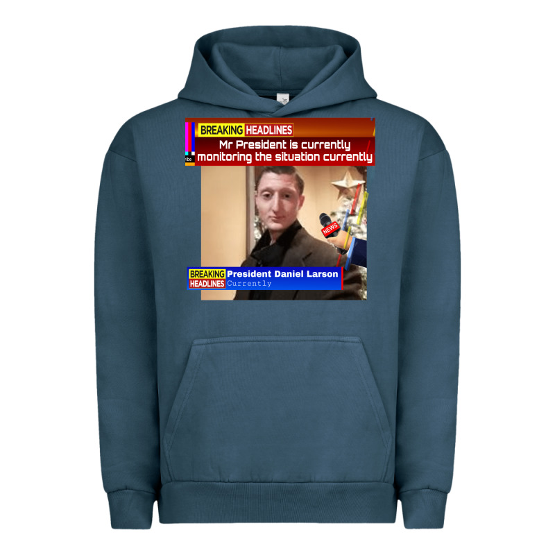 Daniel Larson Monitoring The Situation   Vintage Urban Hoodie by lanVoArt | Teevron