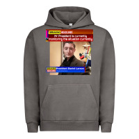 Pigment Tornado daniel larson monitoring the situation   vintage Urban Hoodie - lanVoArt