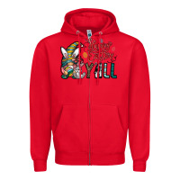 Red happy easter y all Zipper Hoodie - CowhideDigitalArt