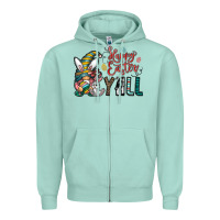 Seafoam happy easter y all Zipper Hoodie - CowhideDigitalArt