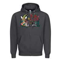 Smoke happy easter y all Zipper Hoodie - CowhideDigitalArt