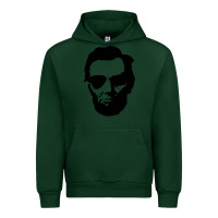 Forest Green cool abe lincoln with aviator sunglasses black Urban Hoodie - lanVoArt