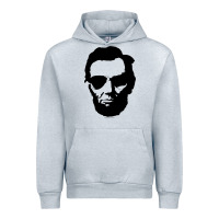 Heather Grey cool abe lincoln with aviator sunglasses black Urban Hoodie - lanVoArt