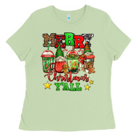 Matcha merry Christmas y'all gnome coffee Ladies Tee - Jasminsmagicworld