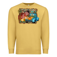 Antique Gold Farm Life Fall Barn And Truck Premium Sweatshirt - Artiststas