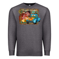 Charcoal Heather Farm Life Fall Barn And Truck Premium Sweatshirt - Artiststas