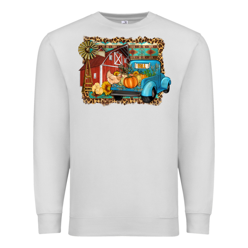 Farm Life Fall Barn And Truck Premium Sweatshirt by Artiststas | Teevron