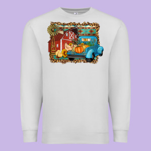Farm Life Fall Barn And Truck Premium Sweatshirt Designed By Artiststas
