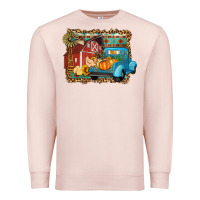 Pale Pink Farm Life Fall Barn And Truck Premium Sweatshirt - Artiststas