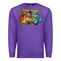 Purple Farm Life Fall Barn And Truck Premium Sweatshirt - Artiststas