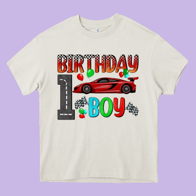 Birthday Boy 1 Heavy Core Tee Designed By Bundleandbundleshop
