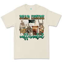Bone dead inside but caffeinated skeleton coffee cups Premium Tee - Jasminsmagicworld