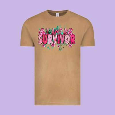 I Am A Survivor Cancer Awareness Vintage Tee Designed By Howdyjamesfarm
