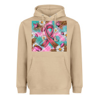 Mushroom Breast Cancer Ribbon Stethoscope Heavyweight Hoodie - Artiststas