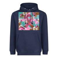 Navy Breast Cancer Ribbon Stethoscope Heavyweight Hoodie - Artiststas