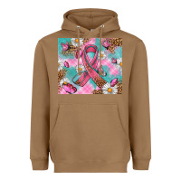 Toasted Coconut Breast Cancer Ribbon Stethoscope Heavyweight Hoodie - Artiststas