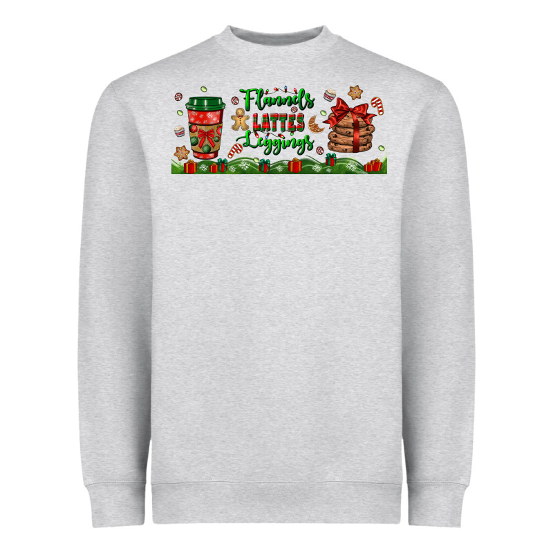 Flannels Lattes Leggings Libbey Glass Heavyweight Sweatshirt by BundleAndBundleShop | Teevron