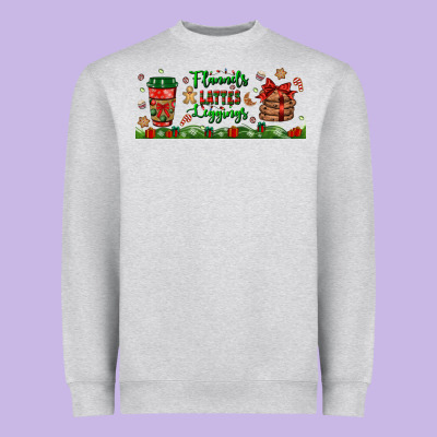 Flannels Lattes Leggings Libbey Glass Heavyweight Sweatshirt Designed By Bundleandbundleshop