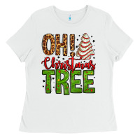 White oh Christmas tree cake Ladies Tee - Jasminsmagicworld